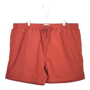NWT Madewell XXL Resourced Everywhere Rust Elastic Waist Drawcord Chino Shorts